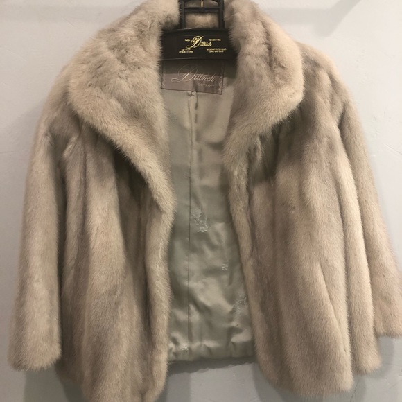 Jackets & Blazers - Vintage authentic grey mink coat.